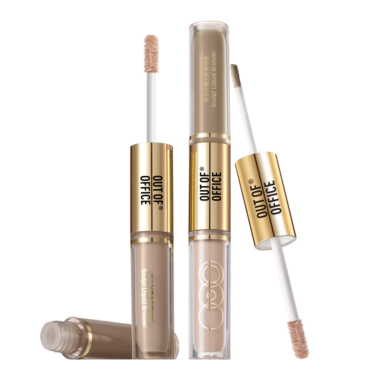 OUT OF OFFICE Dual-Ended Sculpt Liquid Bronzer